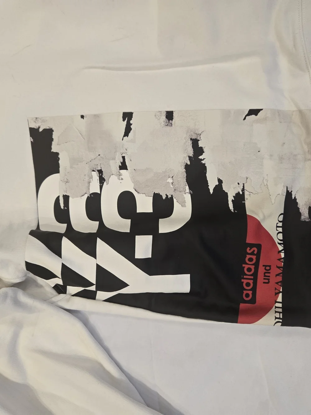 Adidas Y-3 White Graphic Sweatshirt